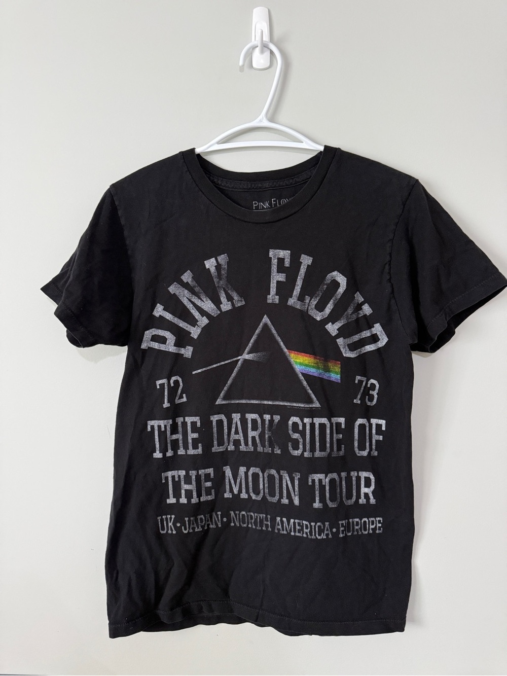 Pink Floyd Black Logo Crewneck Tee Band Tee Graphic Tee